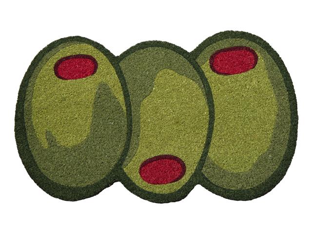 SHAPE COIR DOOR MAT (OLIVES)