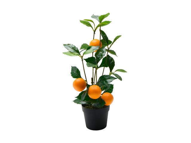 15" ARTIFICIAL POTTED ORANGE PLANT