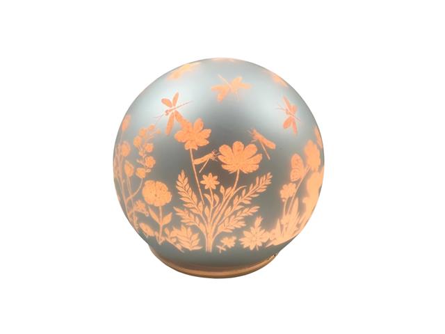 LED GLASS GLOBE DECOR (DRAGONFLY) (4.75")