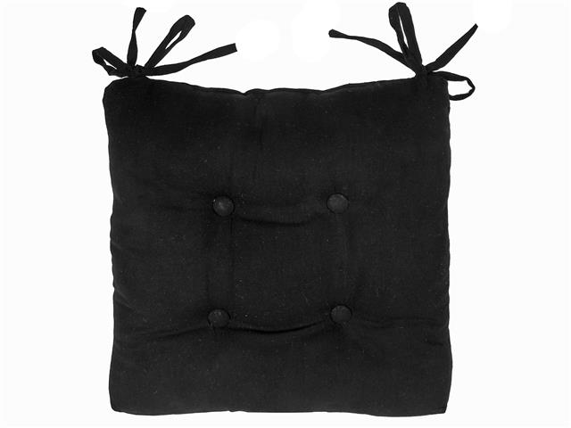 CHAIR PAD (18"  X 18") (BLACK)