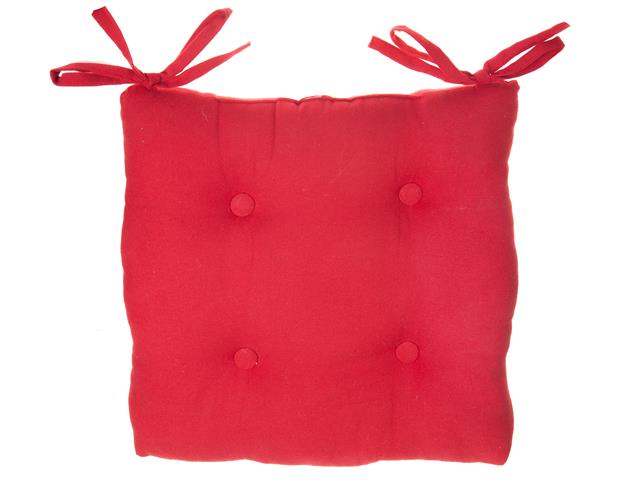 CHAIR PAD (18" X 18") (RED)