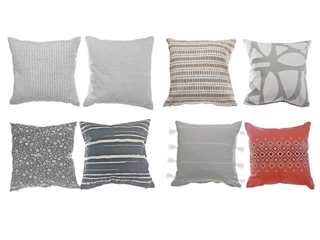 COTTON CUSHION (18" X 18") (ASSTD)