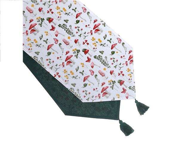 COTTON TABLE RUNNER (54") (MUSHROOM)