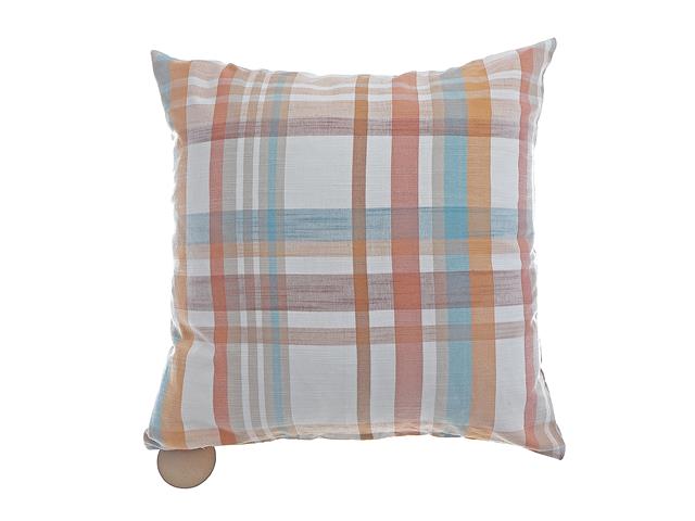 COTTON CUSHION (18" X 18") (PLAID)