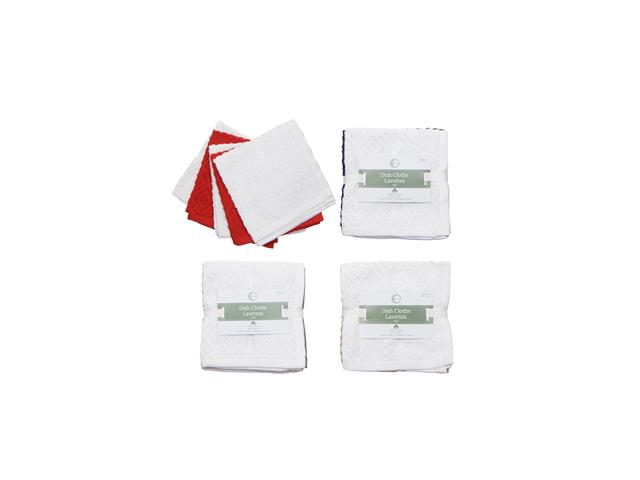 5 PK TERRY DISH CLOTH (DIAMOND) (ASSTD)
