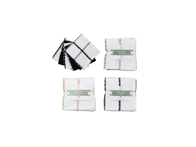 5 PK TERRY DISH CLOTH (CHECKERED) (ASSTD)