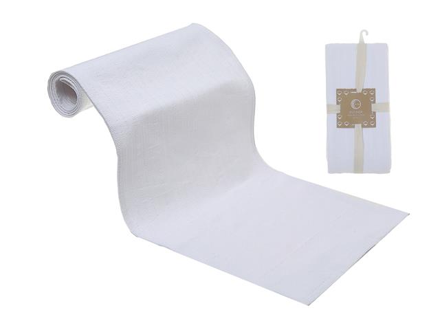 RUNNER (SLUB RIBBING) (WHITE) (18" X 72")