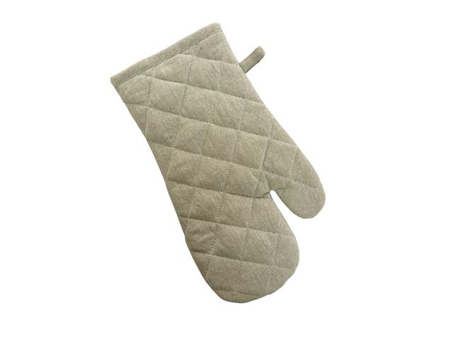 13" COTTON OVEN MITT (GREEN)