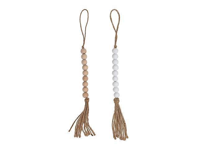 14" BEAD GARLAND WITH TASSELS (ASSTD)