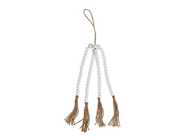 24" QUADRUPLE BEAD GARLAND (WHITE)