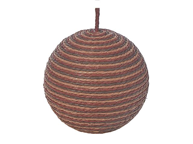 10" ROPE BALL DECOR (BURGUNDY)