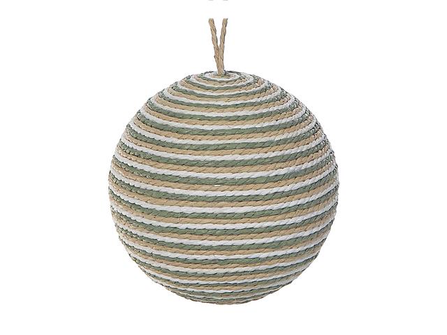 10" ROPE BALL DECOR (GREEN)