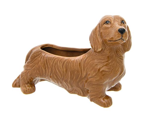 CERAMIC PLANTER (DACHSHUND)