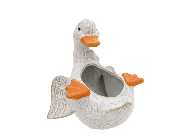 CERAMIC PLANTER (UPSIDE-DOWN GOOSE)