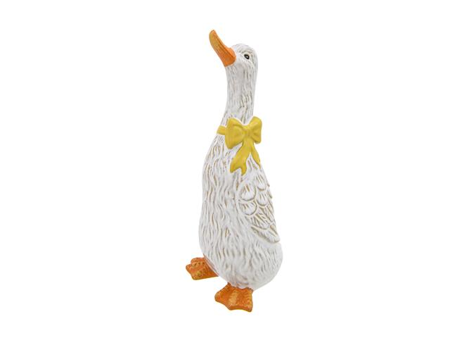 CERAMIC FIGURINE (GOOSE WITH BOW)