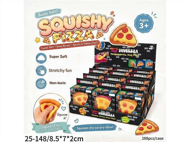 PIZZA SQUISHY ASST'D COLOURS