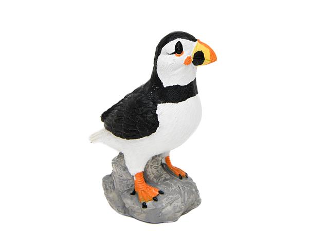 7" POLYRESIN PUFFIN FIGURINE