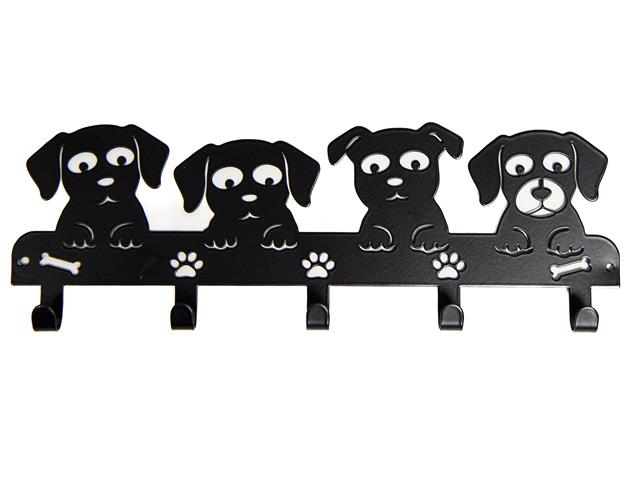 5 HOOK IRON WALL RACK (FOUR CATS)