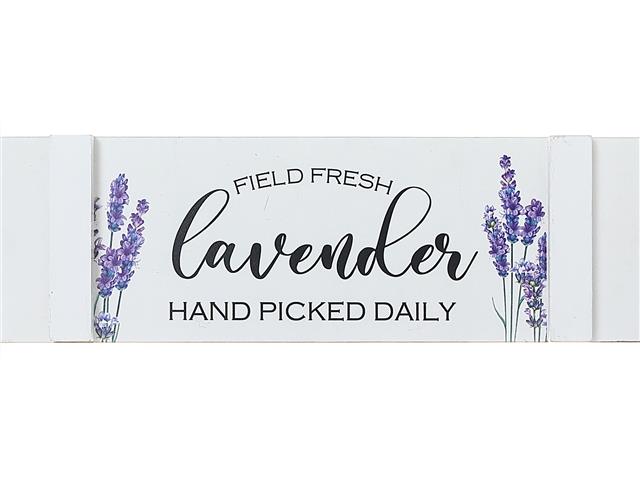 WOODEN FENCE SIGN (FIELD FRESH LAVENDER)