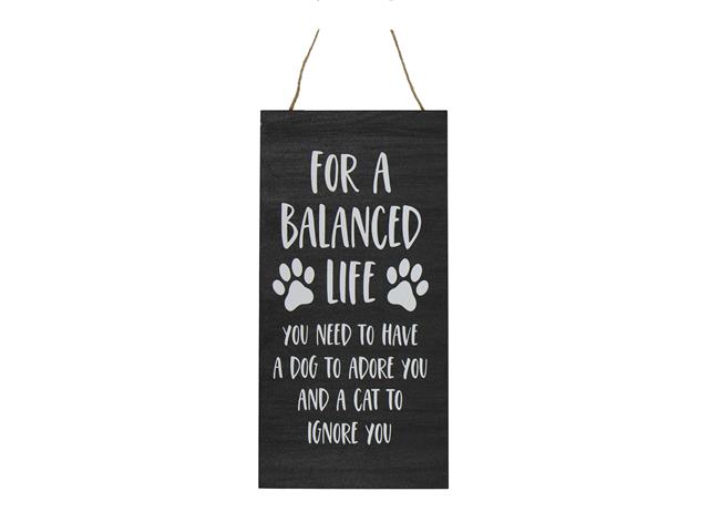 MDF WALL SIGN (FOR A BALANCED LIFE)