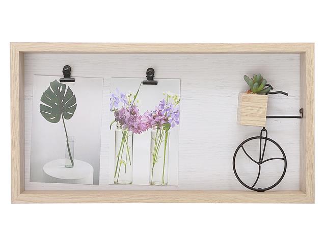 MDF COLLAGE CLIP FRAME  (2-4"X6")