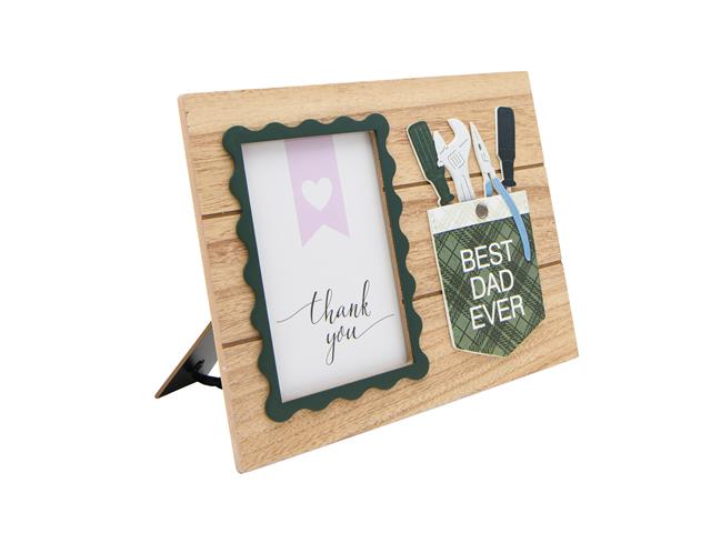 MDF PHOTO FRAME (4X6) (BEST DAD EVER - TOOLS)