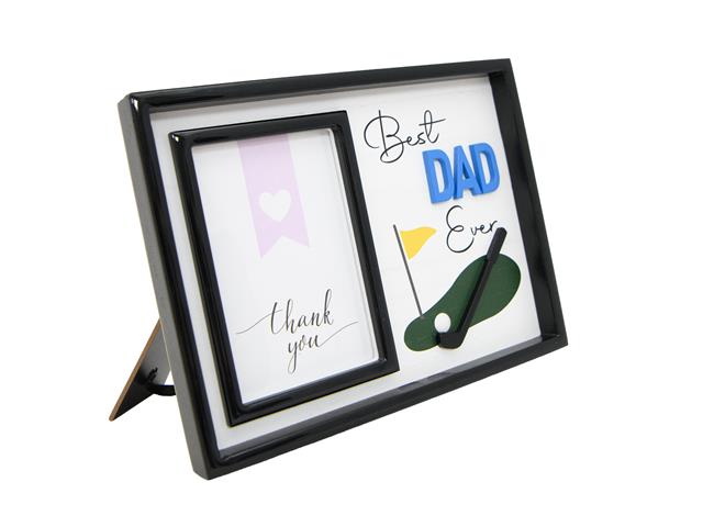MDF PHOTO FRAME (4X6) (BEST DAD EVER - GOLF)