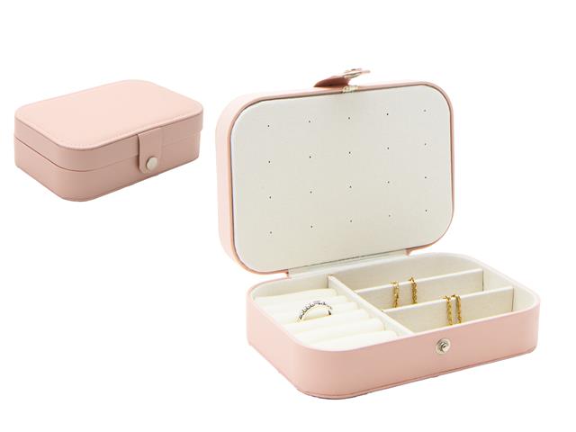 RECT. JEWELRY BOX WITH CLASP (PINK)
