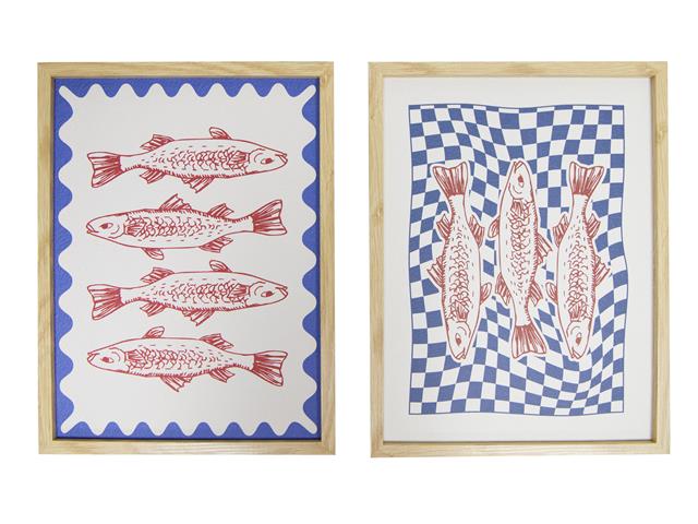 MDF WALL ART (SARDINES) (ASSTD)