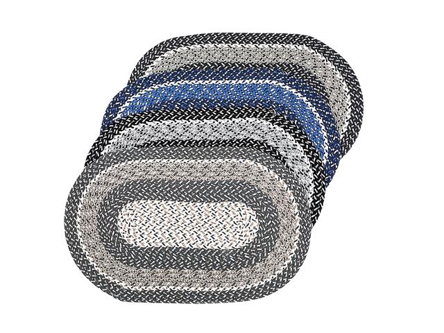 DENVER BRAIDED OVAL FLOOR MAT (ASSTD) (20" X 32")