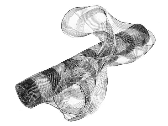 MESH RIBBON (WHITE BUFFALO) (21"X10Y)