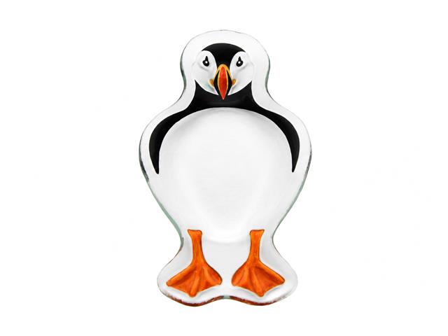PUFFIN GLASS PLATE