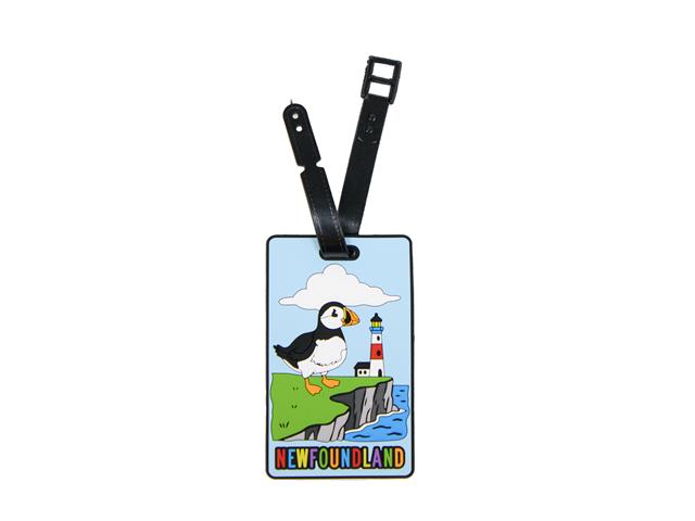 RUBBER LUGGAGE TAG (PUFFIN)