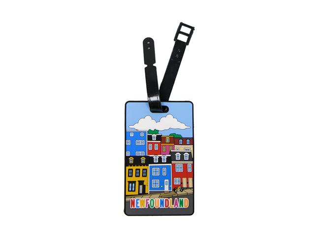 RUBBER LUGGAGE TAG (ROW HOUSE)