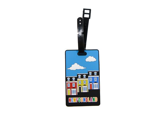 RUBBER LUGGAGE TAG (VICTORIAN ROW HOUSE)