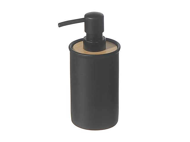 POLYRESIN SOAP DISPENSER 
WITH BAMBOO