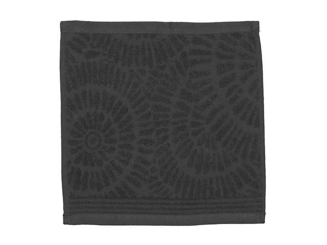 CHARLESTON WASH CLOTH (12" X 12") (DARK GREY)