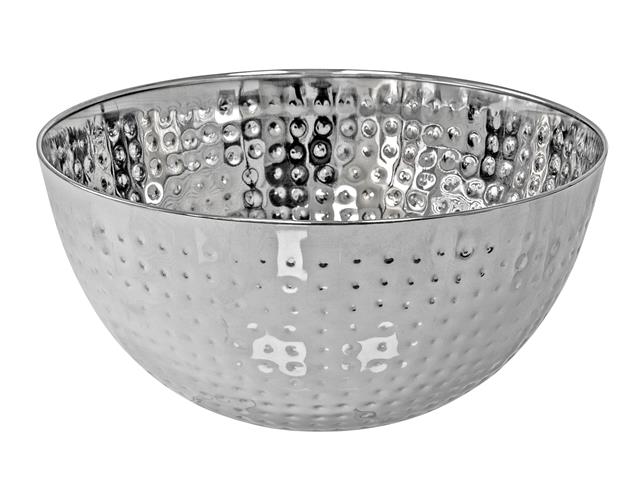 STAINLESS STEEL HAMMERED SALAD BOWL (9.50")