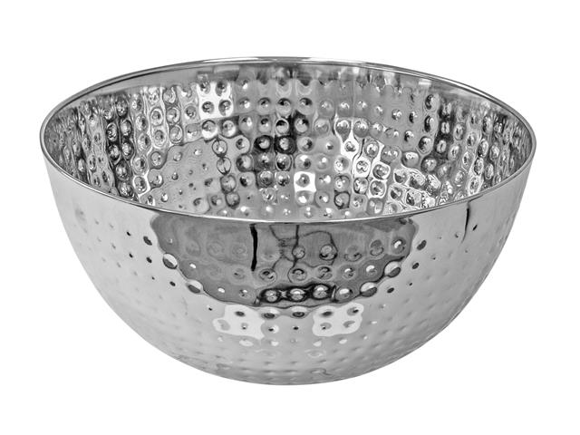 STAINLESS STEEL HAMMERED SALAD BOWL (7.50")