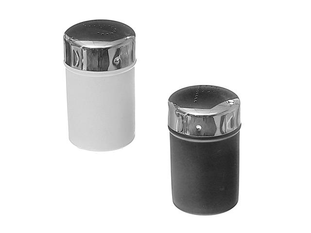 STAINLESS STEEL SALT AND PEPPER WITH POWDER COATING (3.54")