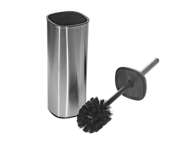 STAINLESS STEEL TOILET BRUSH HOLDER WITH LID