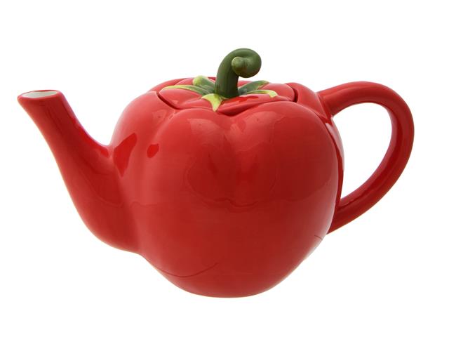 DOLOMITE TOMATO TEAPOT