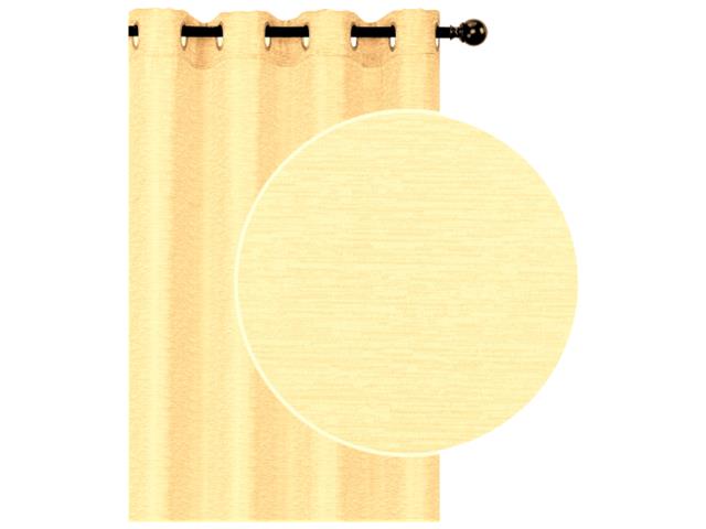 JACQUARD BLACKOUT PANEL W 8 GROM (LINEA) (IVORY) (96")