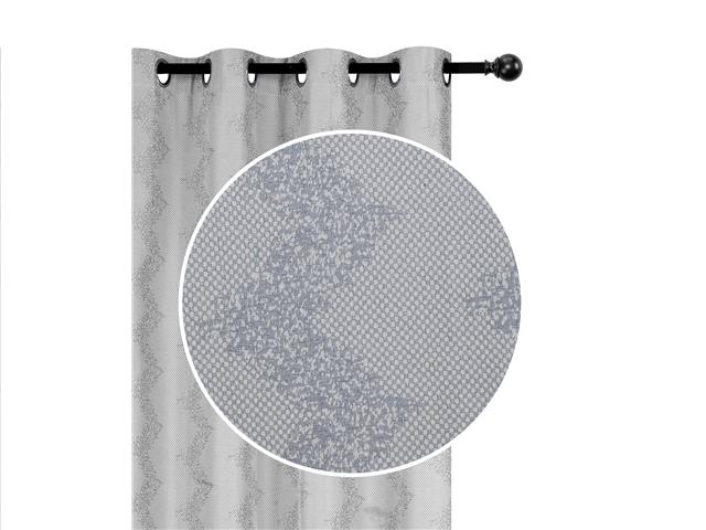 JACQUARD PANEL W 8 GROM (CHEVRON) (SILVER) (96")