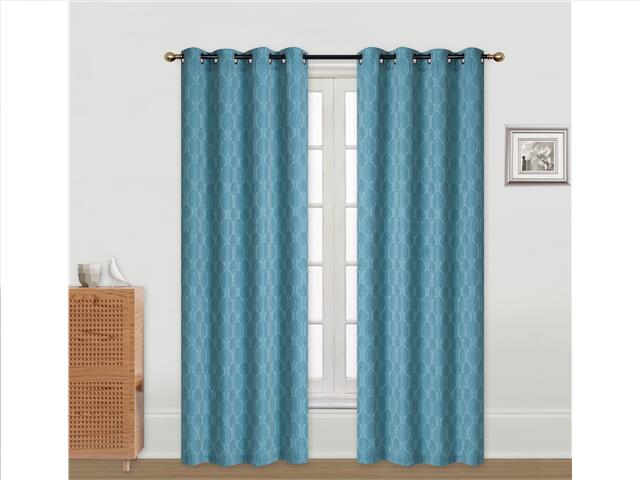 JACQUARD PANEL W 8 GROM (TREE) (BLUE) (96")