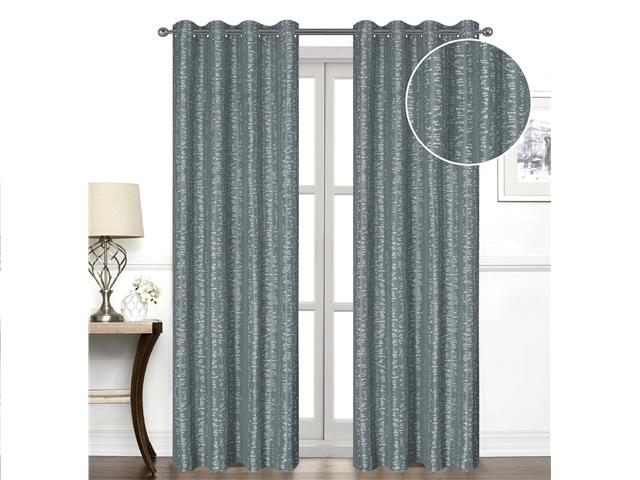 JACQUARD PANEL W 8 GROM (BOWTIES) (CHARCOAL) (96")