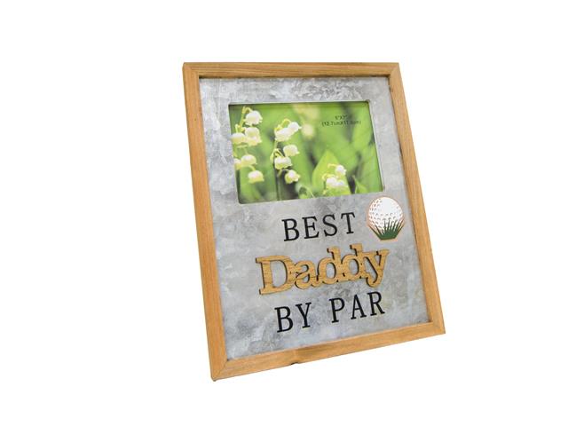 4" X 6" MDF AND METAL PHOTO FRAME (BEST DADDY)