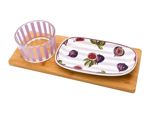 3 PC CHIP AND DIP SERVING SET (FIG)