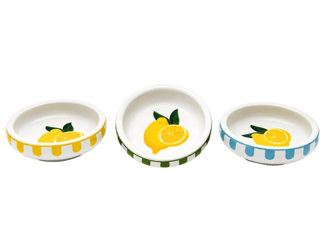 CERAMIC DIP BOWL (LEMON) (ASSTD)