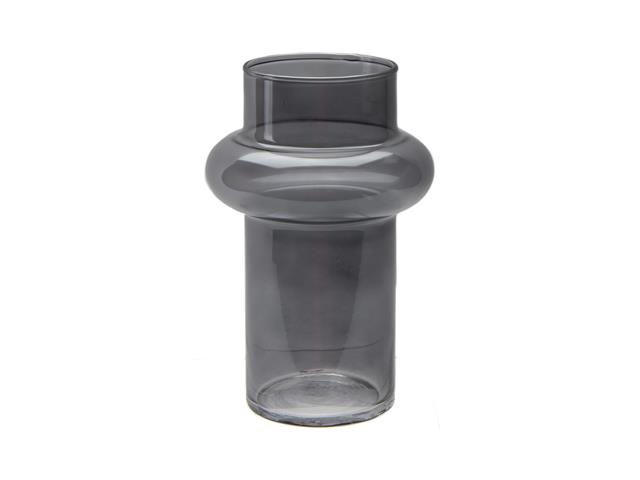 BLACK COLUMN GLASS VASE